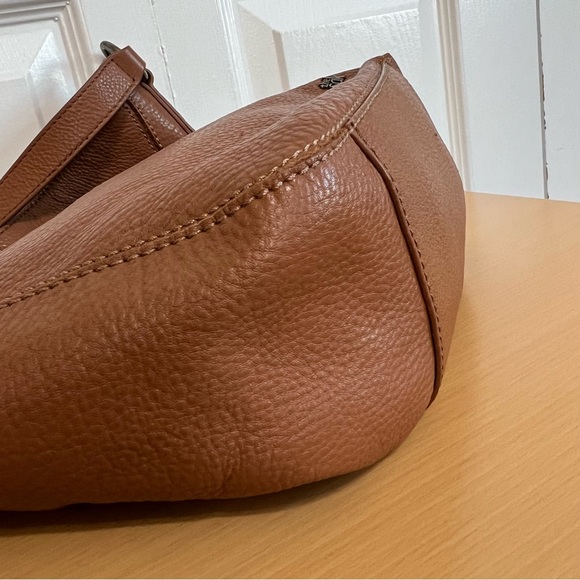 The SAK Cole Valley Brown Leather Shoulder Hobo Bag - Picture 7 of 10